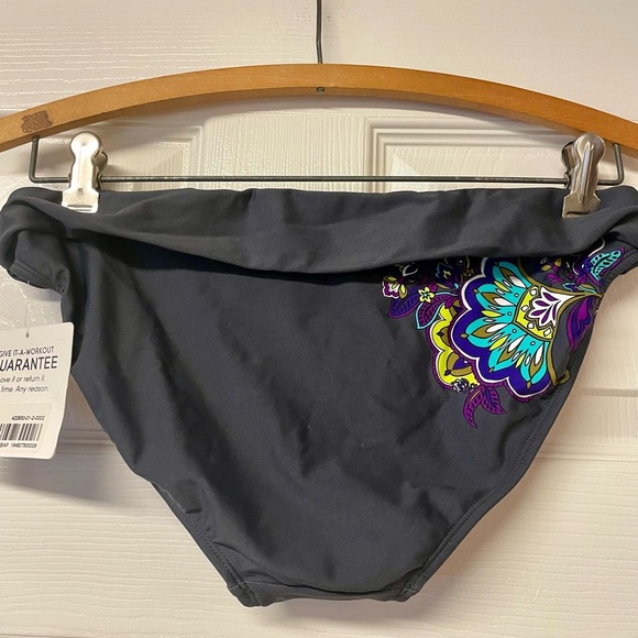 NWT Athleta Biarritz Swim bottoms Grey Multi Size S - Picture 1 of 8